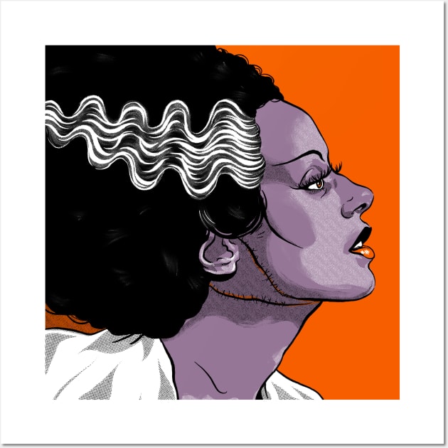 The Bride of Frankenstein Wall Art by Swoody Shop